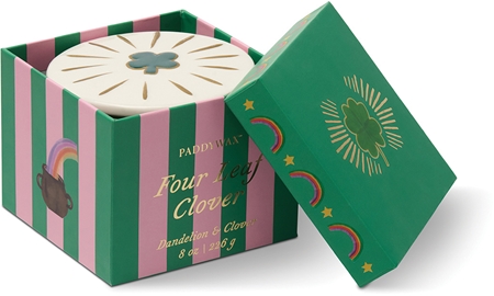 Paddywax Charmed Dandelion & Clover Duftkerze mit Deckel