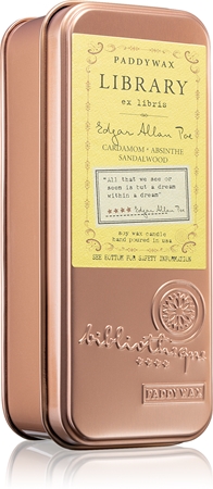 Paddywax Library Edgar Allan Poe vela perfumada