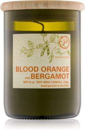 Paddywax Eco Green Blood Orange & Bergamot bougie parfumée