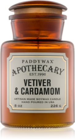 Paddywax Apothecary Candle 8 oz | Vetiver & Cardamom