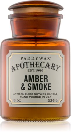 Paddywax Apothecary Amber & Smoke bougie parfumée
