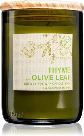 Paddywax Eco Green Thyme & Olive Leaf vela perfumada