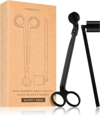 Paddywax Accesories Wick Trimmer & Candle Snuffer - Matte Black lahjasetti