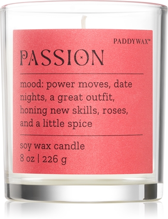 Paddywax Mood Passion Saffron Rose scented candle