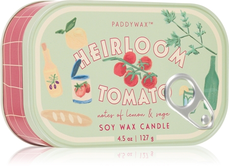 Paddywax Bistro Tin Heirloom Tomato candela profumata in lattina