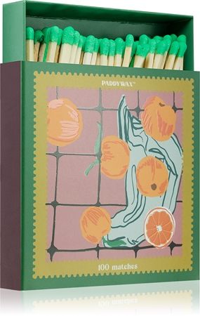 Paddywax Jumbo Boxed Oranges tändstickor 100 ks