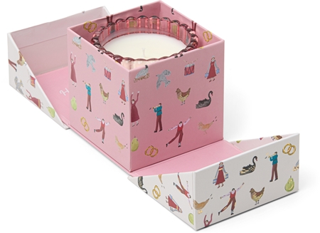 Paddywax 12 Days of Christmas Pink Peppermint candela profumata