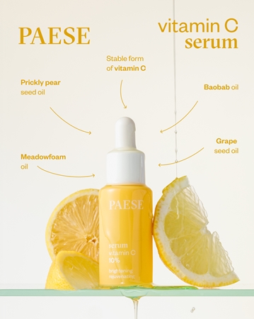 Paese Serum Vitamin C 10% serum regenerador a base de aceite con vitamina C