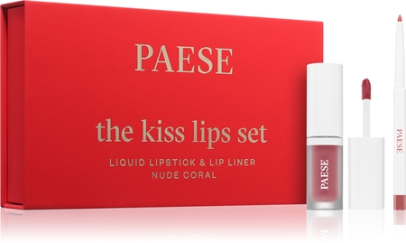 Paese The Kiss Lips Set Nude Coral Geschenkset Farbton 02 nude coral