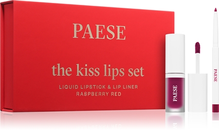 Paese The Kiss Lips Set Raspberry Red dárková sada odstín 05 Raspberry Red