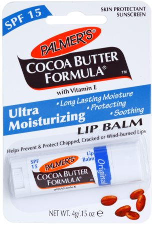 Palmer’s Face & Lip Cocoa Butter Formula hydratačný balzam na pery SPF 15