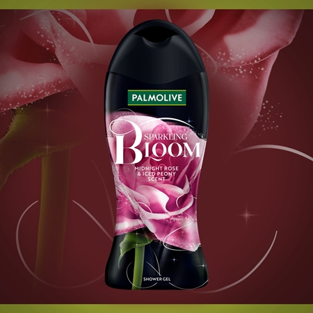 Palmolive Sparkling Bloom Midnight Rose&Iced Peony hydratační sprchový gel s vyživujícím účinkem