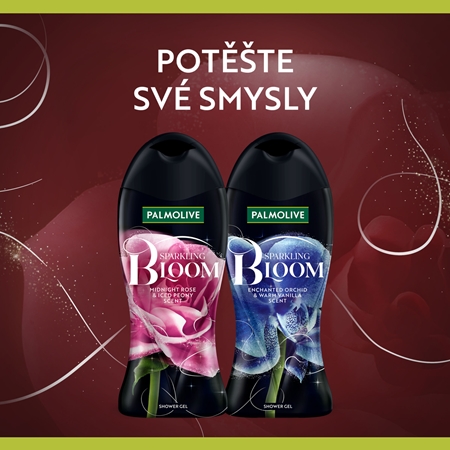 Palmolive Sparkling Bloom Midnight Rose&Iced Peony hydratační sprchový gel s vyživujícím účinkem