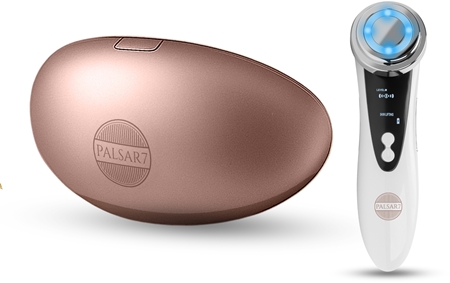 PALSAR7 Exclusive Set LED Lip Mask & Galvanic Iron set at a reduced price Rose Gold