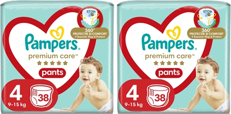 Pampers Premium Care Pants Size 4 zestaw dla niemowląt i dzieci
