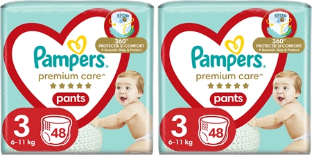 Pampers Premium Care Pants Size 3 komplekts mazuļiem un bērniem