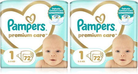 Pampers Premium Care Size 1 set para bebé lactante