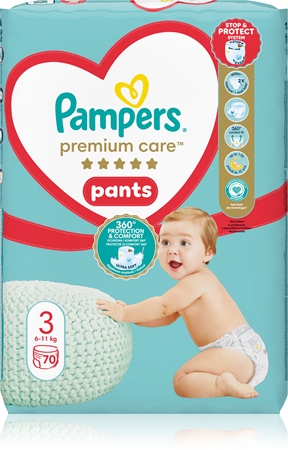 Pampers Premium Care Pants Size 3 disposable nappy pants
