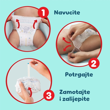 Pampers Premium Care Pants Size 4 jednokratne pelene-gaćice