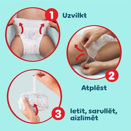 Pampers Premium Care Pants Size 4 vienreizlietojamās autiņbiksītes