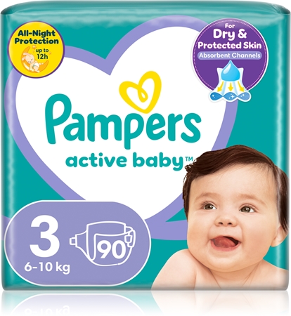 Pampers Active Baby Size 3 eldobható pelenkák