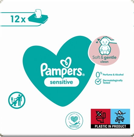 Pampers Sensitive vlažni čistilni robčki za otroke za občutljivo kožo