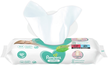 Pampers Sensitive vlažni čistilni robčki za otroke za občutljivo kožo
