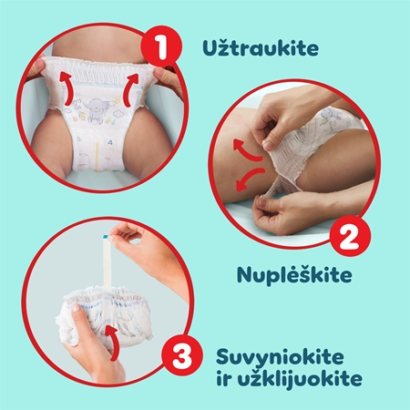 Pampers Premium Care Pants Size 6 vienkartinės sauskelnės-kelnaitės