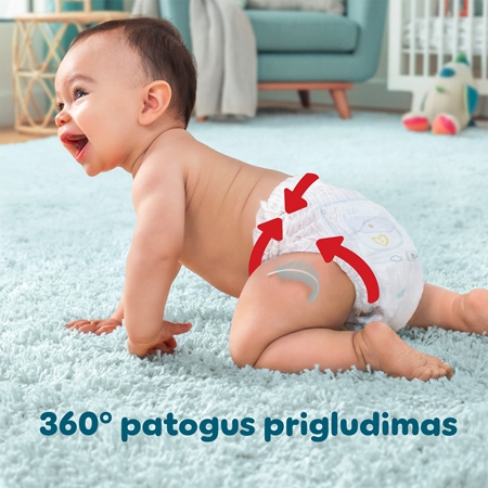 Pampers Premium Care Pants Size 6 vienkartinės sauskelnės-kelnaitės