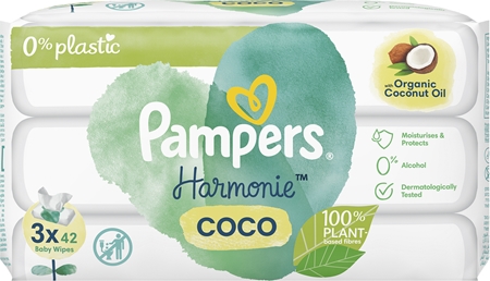 Pampers Harmonie Coconut Pure feuchte Feuchttücher für Kinder