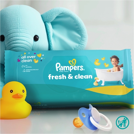Pampers Fresh & Clean vlhčené čisticí ubrousky pro děti
