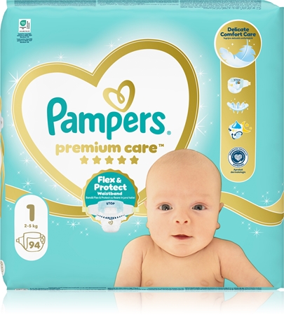Pampers Premium Care Size 1 disposable nappies
