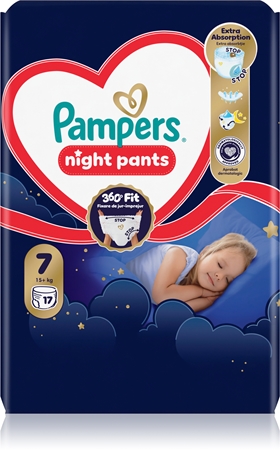 Pampers Night Pants Size 7 couches-culottes à usage unique pour la nuit