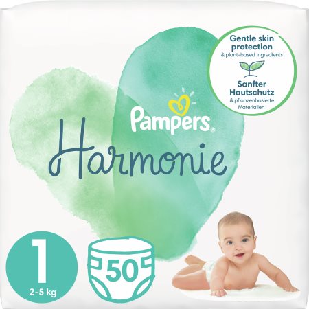 Pampers Harmonie Size 1 pañales desechables