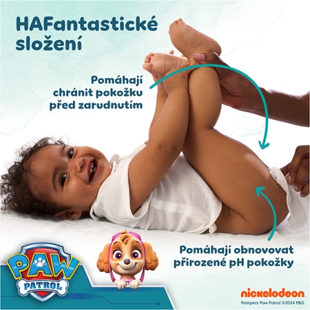 Pampers Harmonie Aqua Paw Patrol vlhčené čisticí ubrousky pro děti