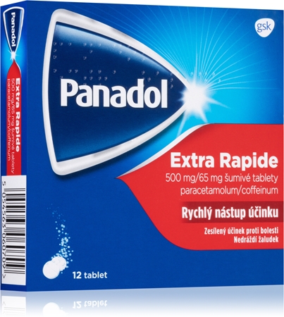Panadol Panadol Extra Rapide 500mg/65mg šumivé tablety so zosilneným účinkom proti bolesti
