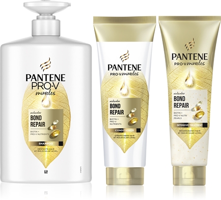 Pantene Pro-V Bond Repair formato poupança para fortalecer os cabelos danificados