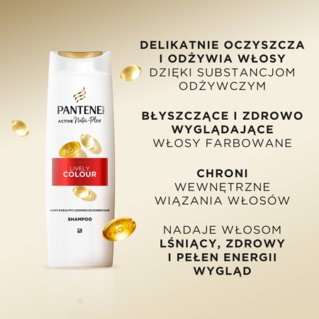 Pantene Pro-V Active Nutri Plex Lively Colour szampon do włosów farbowanych, rozjaśnianych i po zabiegach