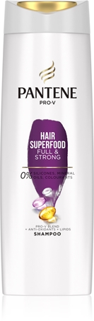 Pantene Hair Superfood Full & Strong σαμπουάν για θρέψη και λάμψη