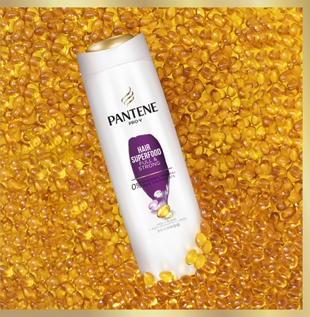 Pantene Hair Superfood Full & Strong σαμπουάν 3 σε 1