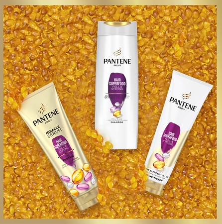 Pantene Hair Superfood Full & Strong σαμπουάν 3 σε 1
