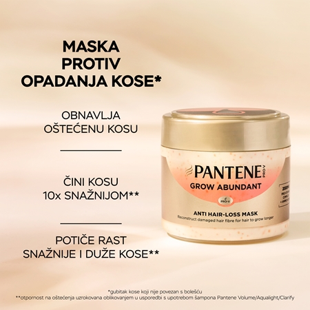 Pantene Pro-V Grow Abundant maska za kosu protiv gubitka kose
