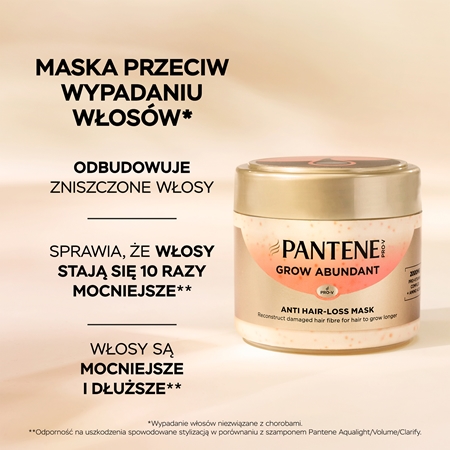 Pantene Pro-V Grow Abundant maska do włosów przeciw wypadaniu włosów