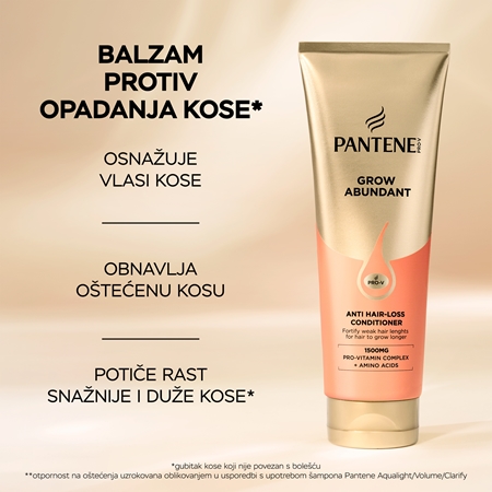 Pantene Pro-V Grow Abundant balzam za kosu protiv gubitka kose