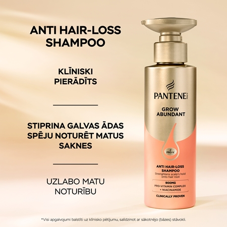 Pantene Pro-V Grow Abundant Šampūns pret matu izkrišanu
