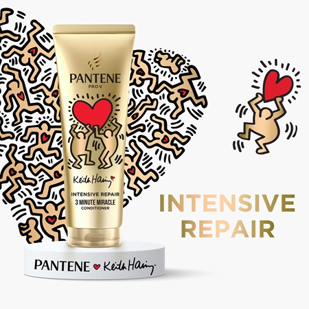 Pantene Keith Haring Artist Edition Kinkekomplekt kahjustatud juustele