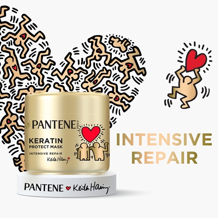 Pantene Keith Haring Artist Edition Kinkekomplekt kahjustatud juustele