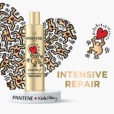 Pantene Keith Haring Artist Edition Kinkekomplekt kahjustatud juustele