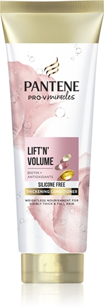 Pantene Pro-V Miracles Lift'N'Volume apimties suteikiantis kondicionierius ploniems plaukams su biotinu