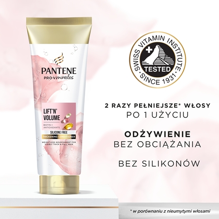 Pantene Pro-V Miracles Lift'N'Volume odżywka nadająca objętość włosom cienkim z biotyną